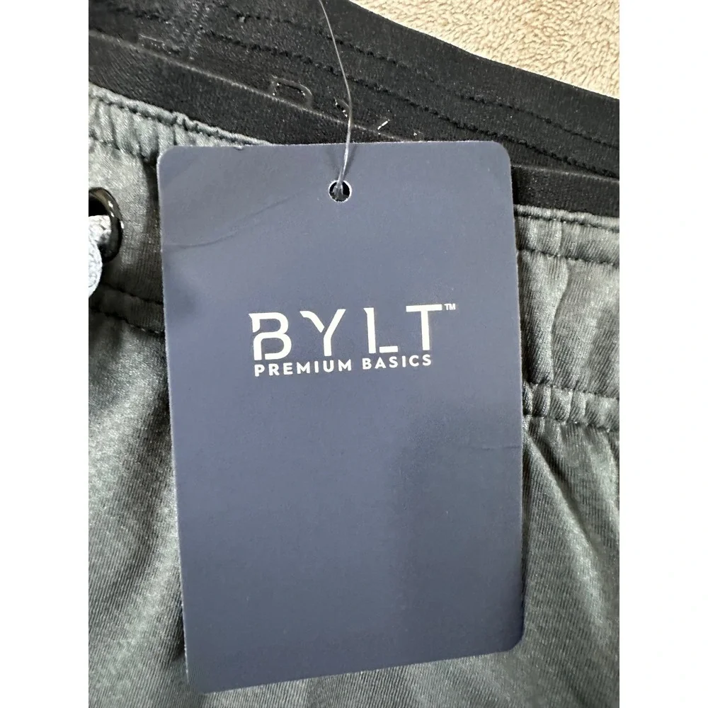 BYLT Premium‎ Basics Training Shorts Mens 3XL Charcoal Grey 2-in-1 Liner NEW